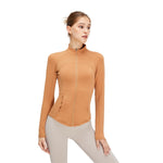 Solid Color Tailored Fit Full-Zip Jacket