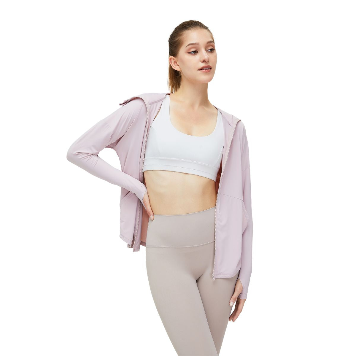 Hooded Full-Zip UV-Protective Jacket