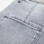 Risen Jeans Patchwork Pearl-Frog Closure Embroidered Jeans