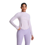 Women's Solid Color Full-Zip Jacket