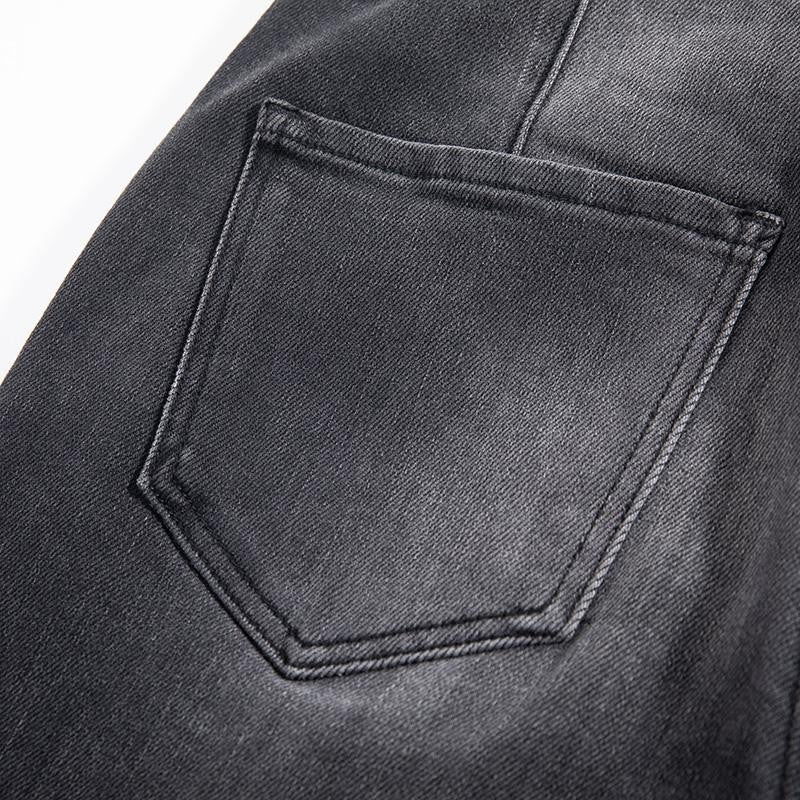 Risen Jeans Pearl-Embellished Floral-Embroidered Whisker Jeans