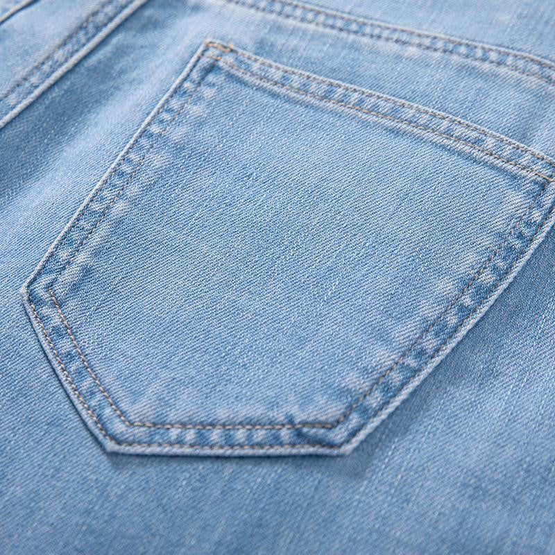 Risen Jeans Raw Hem Ethnic Motif Embroidery Flared Jeans