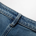 Risen Jeans Floral Embroidered Cut-Out Baggy Jeans