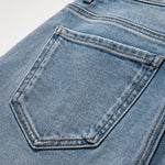 Risen Jeans Floral Embroidered Pearl-Beaded Cut-Out Jeans