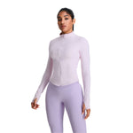 Women's Solid Color Full-Zip Jacket