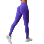 Women's Solid Color Crossover Leggings