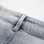 Risen Jeans Patchwork Pearl-Frog Closure Embroidered Jeans