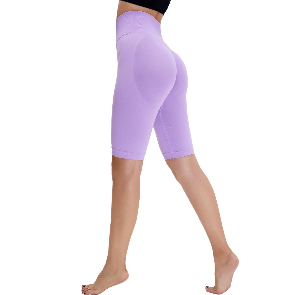 Seamless Butt-Lift Mid-Thigh Leggings