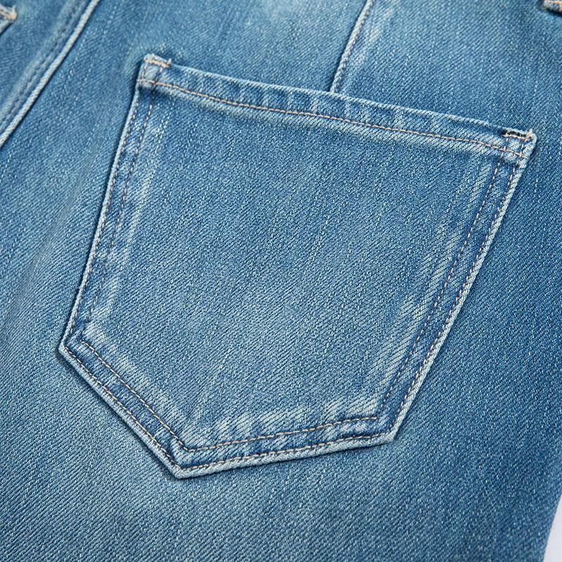 Risen Jeans Phoenix-Embroidered Sequin Tapered Ankle Jeans