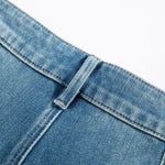 Risen Jeans Phoenix-Embroidered Sequin Tapered Ankle Jeans