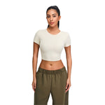Ultra-Soft Crewneck Cropped T-Shirt