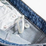 Risen Jeans Raw Hem Floral Lace-Cut Jeans with Rhinestones