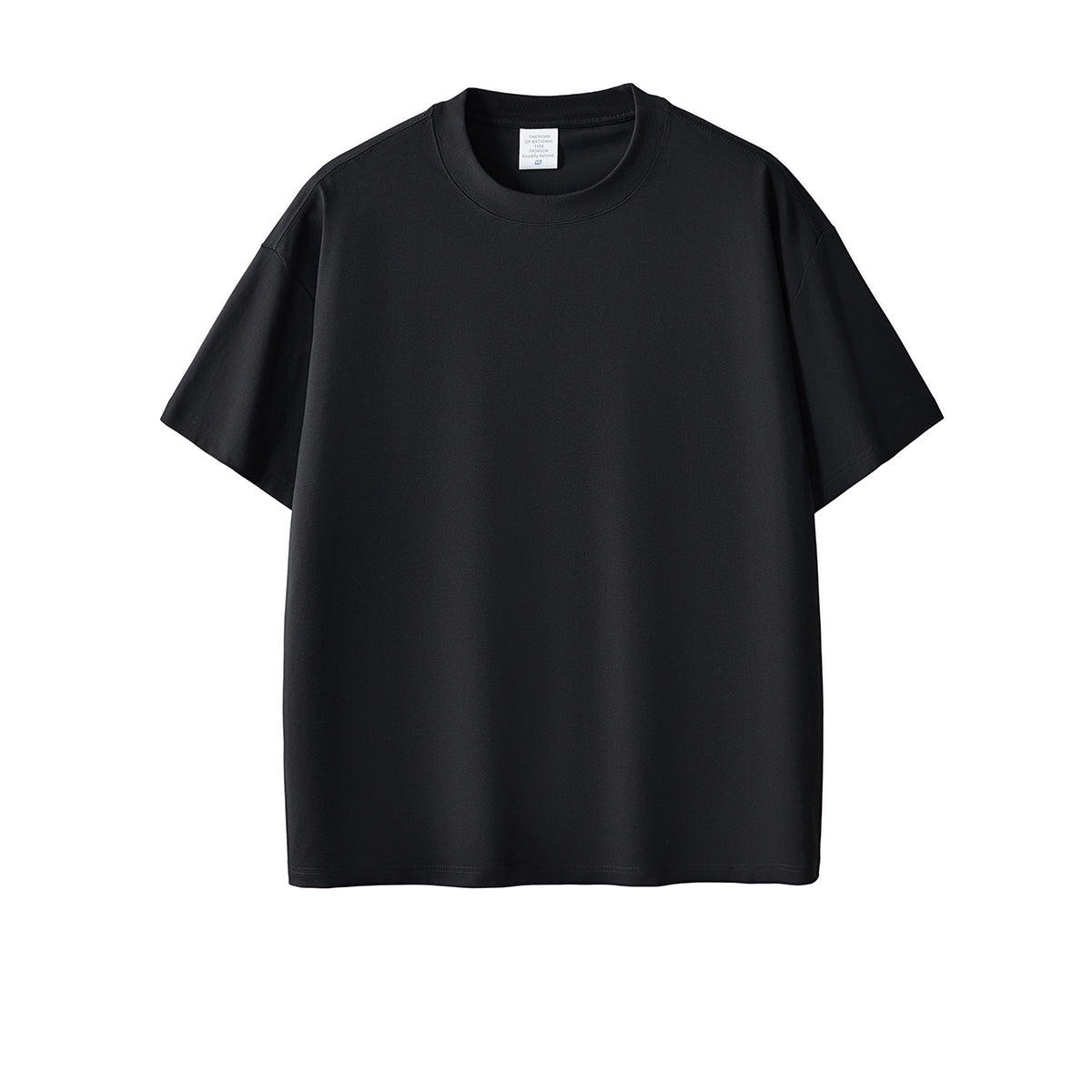 Solid Color Crew Neck Basic Tee 7.2oz