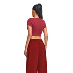 Ultra-Soft Crewneck Cropped T-Shirt