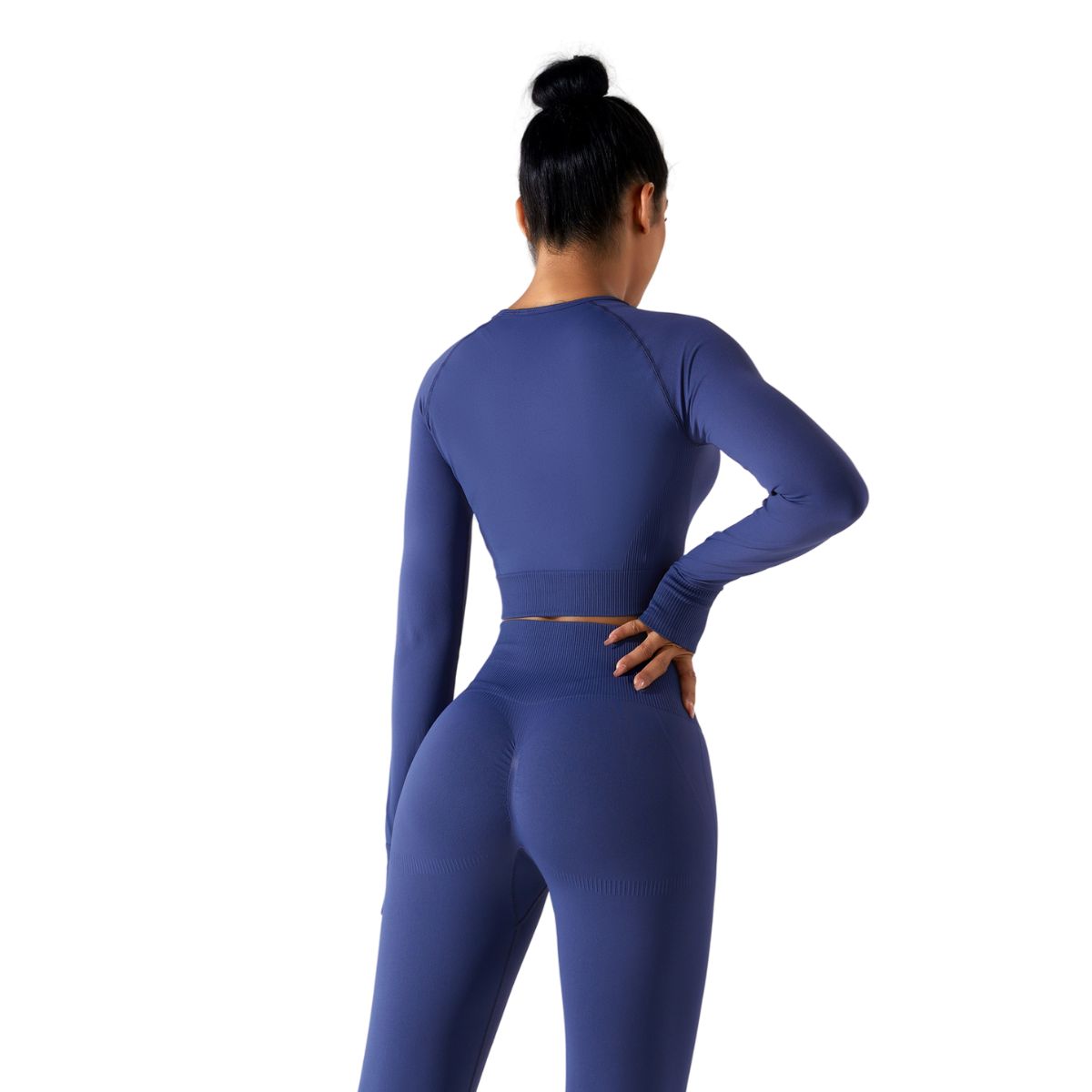 Camisa corta de manga larga con agujeros para los pulgares