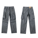 Unisex Wide-Leg Cotton Cargo Pants