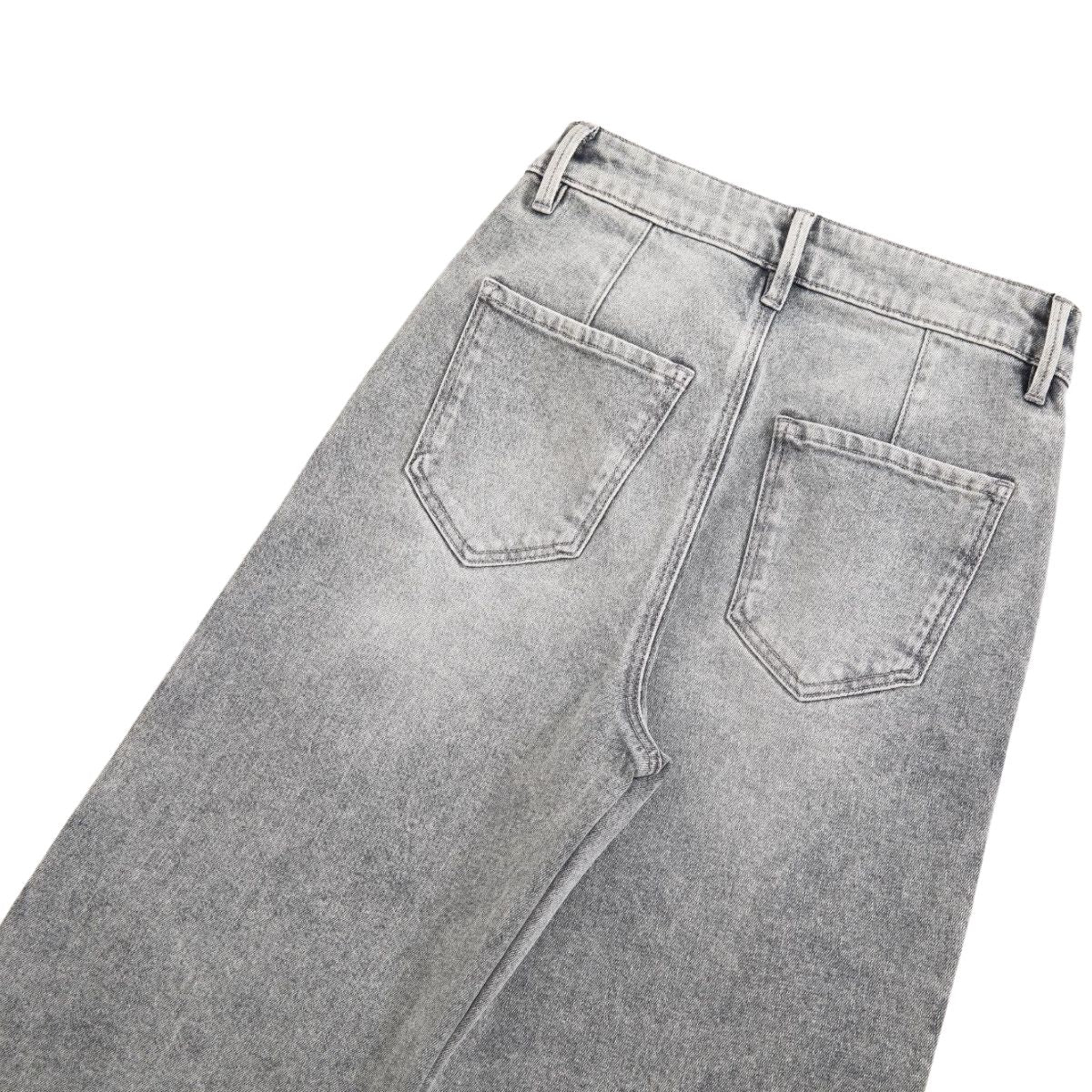 Risen Jeans Beaded-Embroidered Floral Cut-Out Ankle Jeans