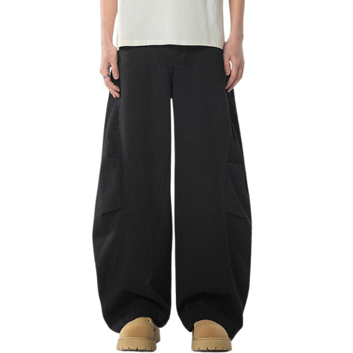Unisex Summer Barrel Leg Cotton Trousers