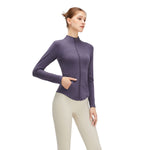 Solid Color Tailored Fit Full-Zip Jacket