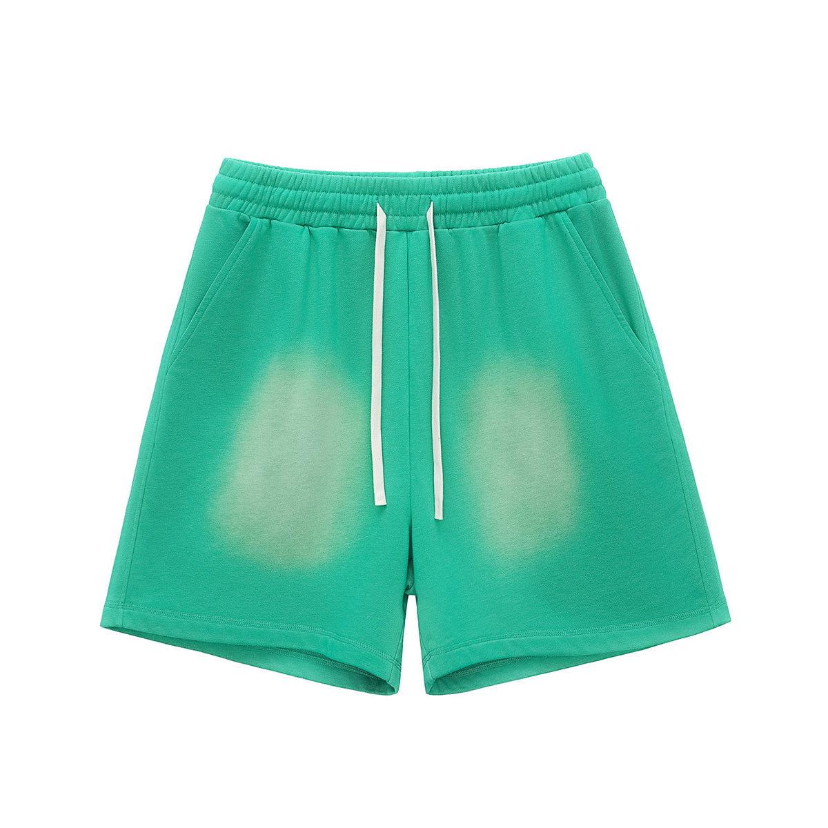 Pantalones cortos lavados con tinte en aerosol de peso pesado