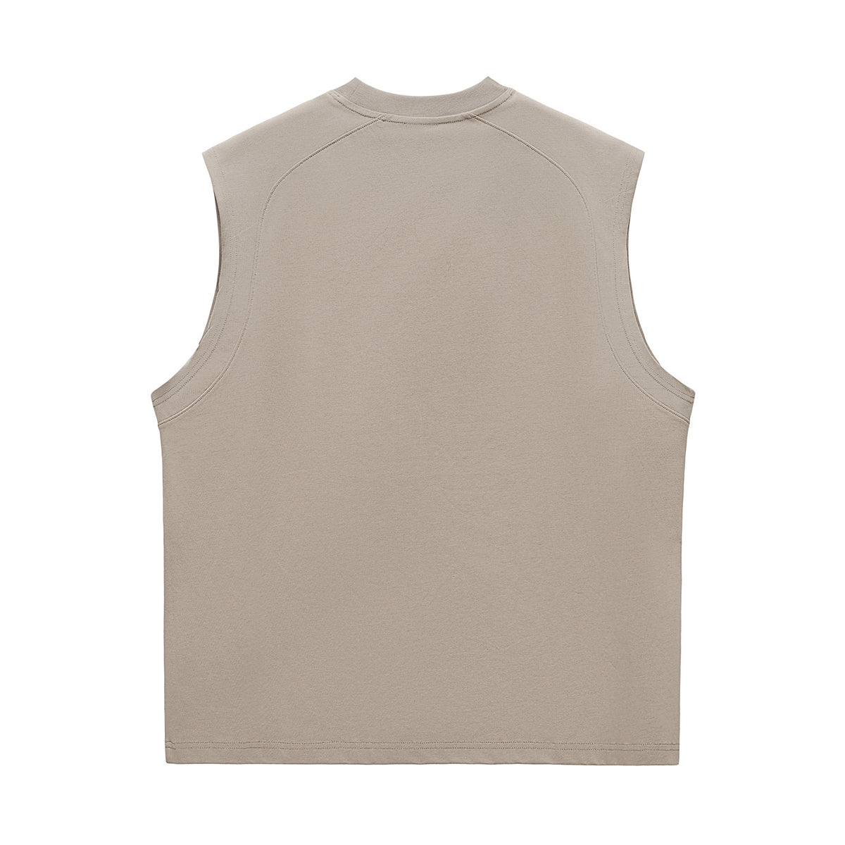 Solid Color Crew Neck Sleeveless Tee 7.2oz