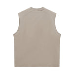 Solid Color Crew Neck Sleeveless Tee 7.2oz