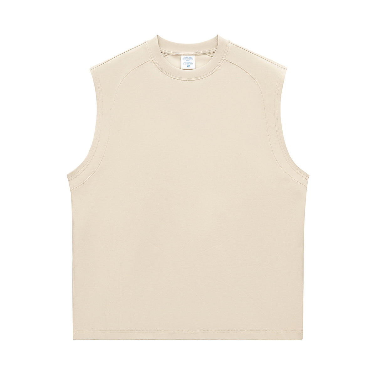 Solid Color Crew Neck Sleeveless Tee 7.2oz