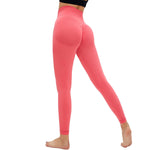 Leggings de yoga de cintura alta y color liso
