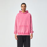 Washed Faded Kangaroo Pocket Hoodie