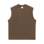 Solid Color Crew Neck Sleeveless Tee 7.2oz