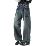 Tie-Dye Wash Distressed Baggy Jeans