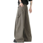 Barrel-Leg Cotton Utility Trousers
