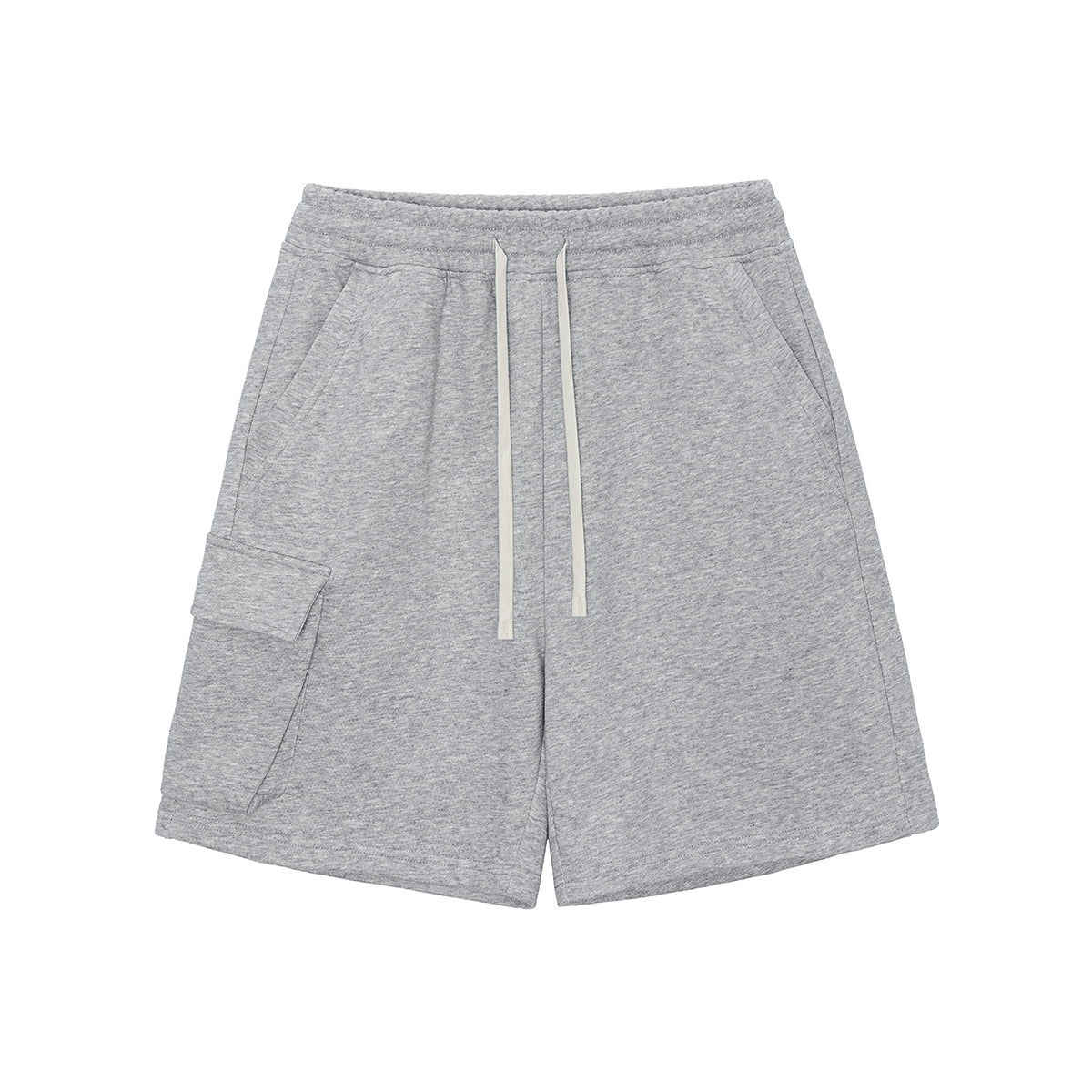 Solid Color Baggy Cargo Shorts