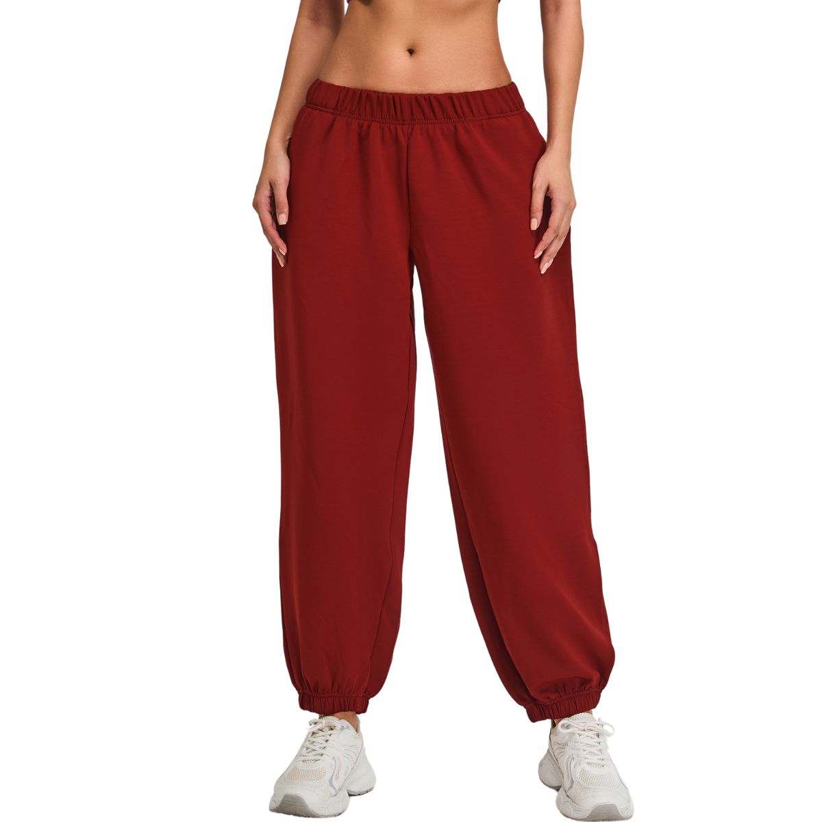 Solid Color Relaxed Fit Joggers