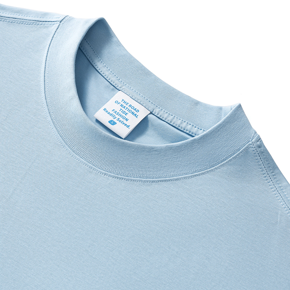 Solid Color Crew Neck Basic Tee 7.2oz