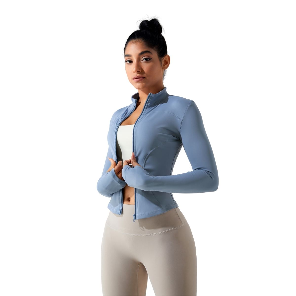 Tailored Fit Thumbhole Full-Zip Jacket