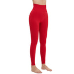 Leggings de yoga de cintura alta y color liso