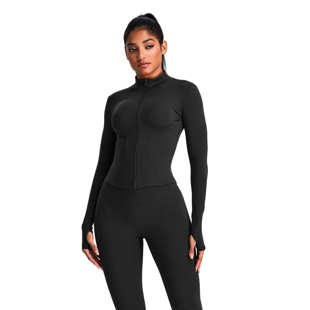 Tailored Fit Thumbhole Full-Zip Jacket