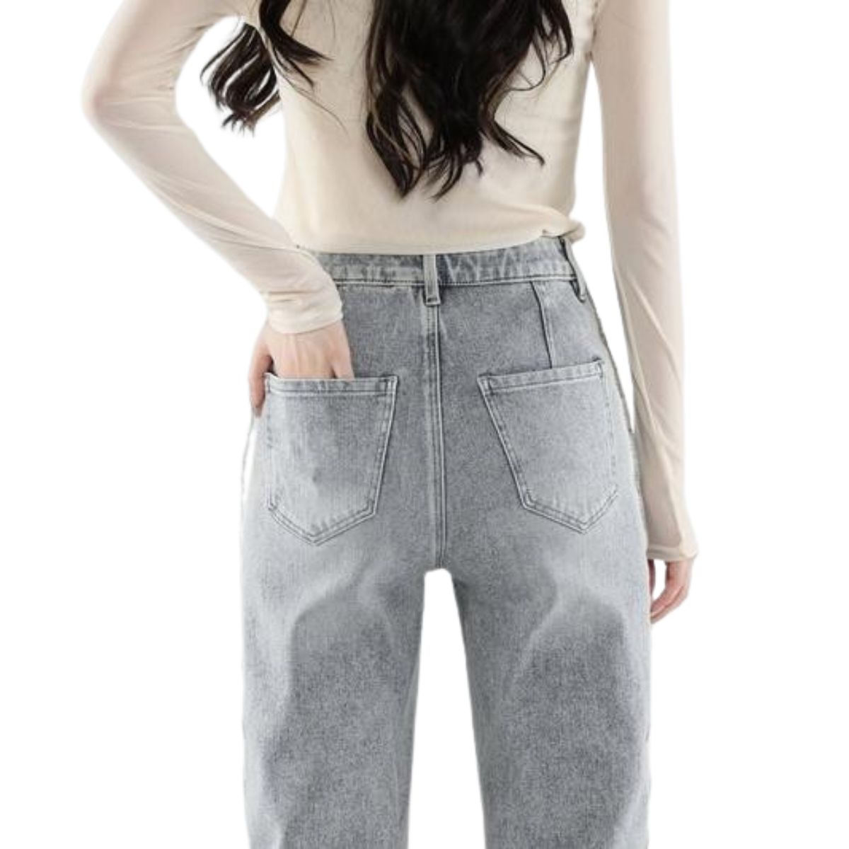 Risen Jeans Relaxed-Fit Patchwork Embroidered Cropped Jeans