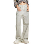 Risen Jeans Distressed Dirty White Denim Jeans