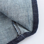 Vestido midi de mezclilla con botones delanteros y manga corta