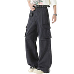 Straight-Leg Cotton Cargo Trousers