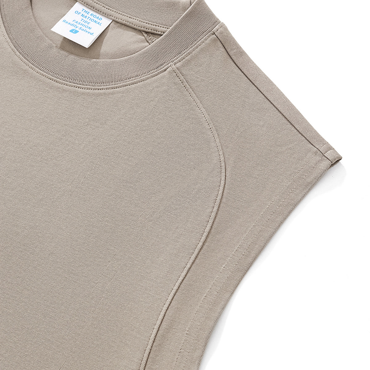 Solid Color Crew Neck Sleeveless Tee 7.2oz