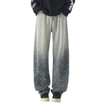 Ombre Jacquard Relaxed Fit Denim Trousers