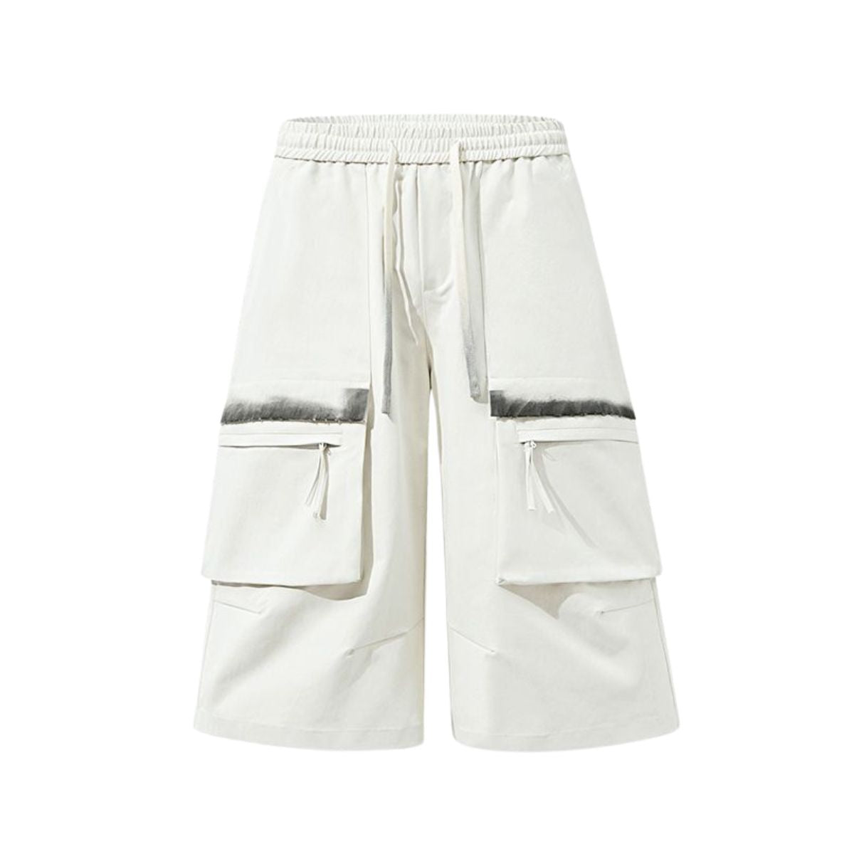 Pantalones cargo de pierna ancha y corte tobillero