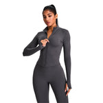 Tailored Fit Thumbhole Full-Zip Jacket