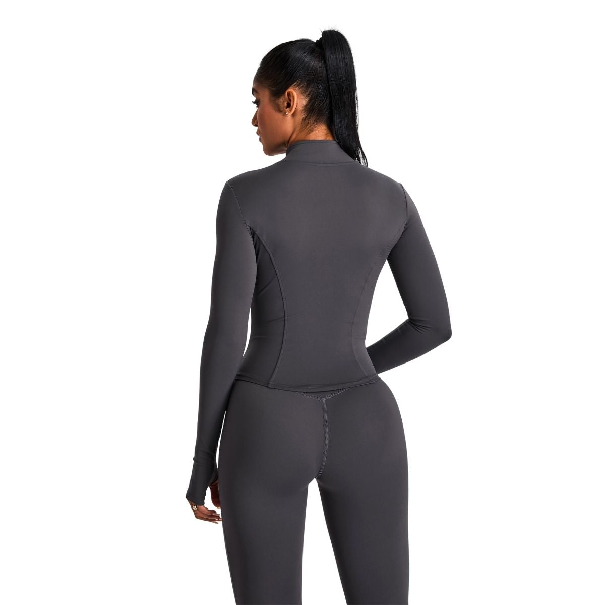 Tailored Fit Thumbhole Full-Zip Jacket