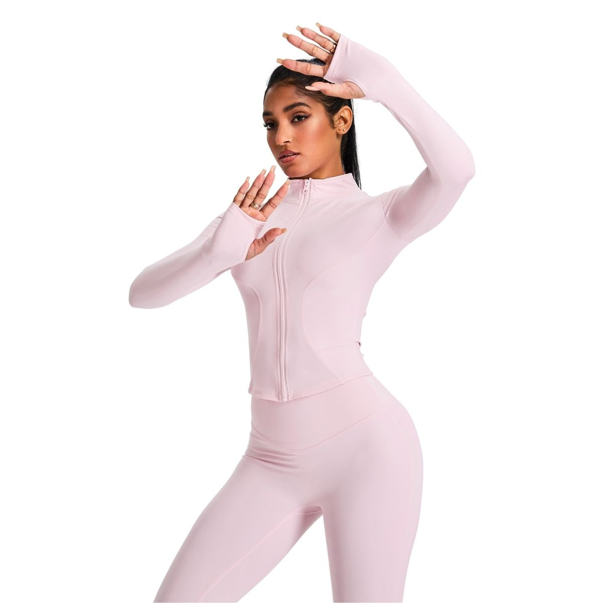 Tailored Fit Thumbhole Full-Zip Jacket