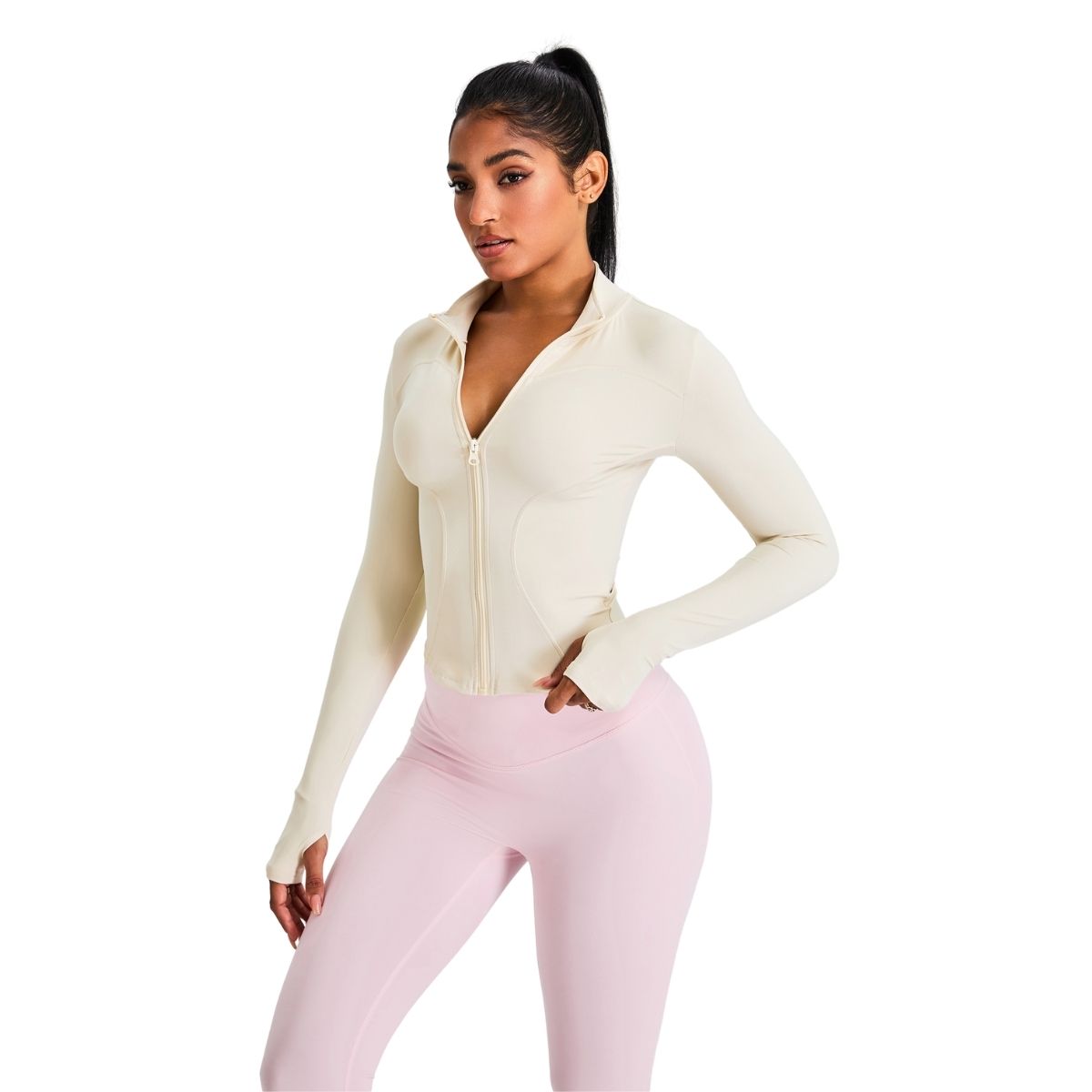 Tailored Fit Thumbhole Full-Zip Jacket