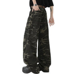 Relaxed Fit Military Camouflage Utility Pants